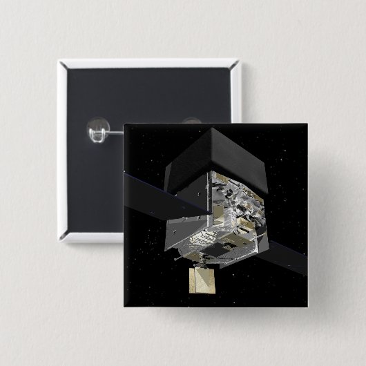 GLAST 3 VIERKANTE BUTTON 5,1 CM (Voorkant /achterkant)