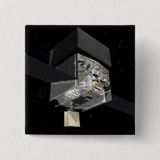 GLAST 3 VIERKANTE BUTTON 5,1 CM (Voorkant)