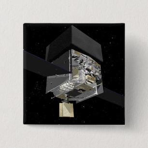 GLAST 3 VIERKANTE BUTTON 5,1 CM