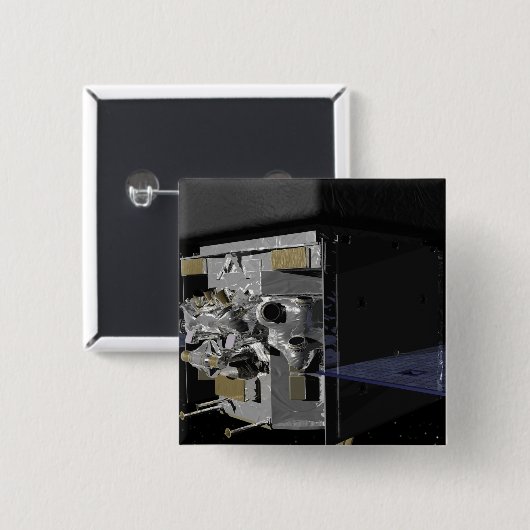 GLAST VIERKANTE BUTTON 5,1 CM (Voorkant /achterkant)