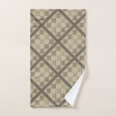 Glastegels 3D-beige kleur Bad Handdoek (Handdoek)