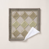 Glastegels 3D-beige kleur Bad Handdoek (Wasdoekje)