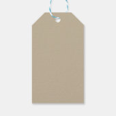 Glastegels 3D-beige kleur Cadeaulabel (Achterkant)
