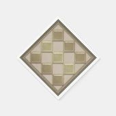 Glastegels 3D-beige kleur Servet (Hoek)