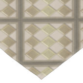 Glastegels 3D-beige kleur Tafelkleed (Gekanteld)