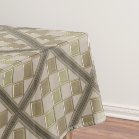 Glastegels 3D-beige kleur Tafelkleed (Voorbeeld)