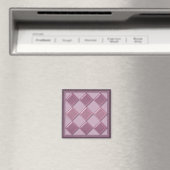 Glastegels 3D paarse kleur Magneet (Insitu (Vaatwasser))