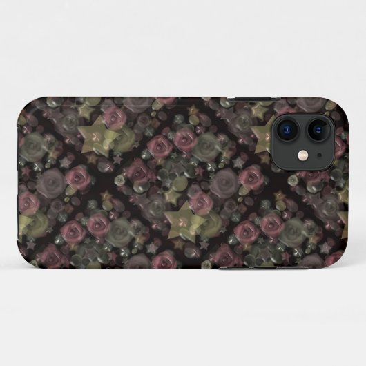 Glastegels 3D vloeibare rozen en sterren Case-Mate iPhone Case (Achterkant (horizontaal))