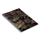 Glastegels 3D vloeibare rozen en sterren Notitieboek (Rechterzijde)