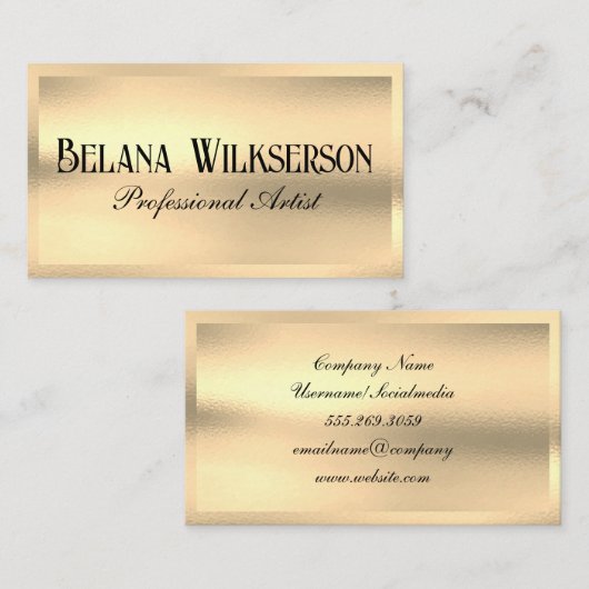 Glastextuur | Luxemburg Visitekaartje (Voorkant / Achterkant)