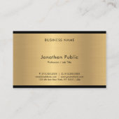Glastige, moderne Glamour Gold-uitstekende luxe Visitekaartje (Achterkant)