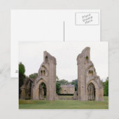Glastonbury Abbey (jaren zeventig) Briefkaart (Voorkant / Achterkant)