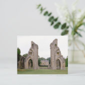 Glastonbury Abbey (jaren zeventig) Briefkaart (Staand voorkant)