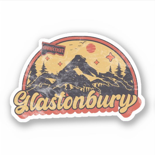 Glastonbury, Connecticut Sticker (Voorkant)