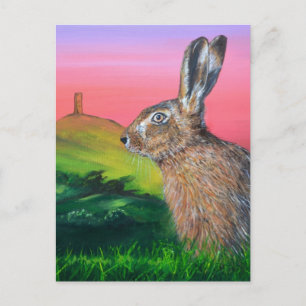 Glastonbury Hare Briefkaart