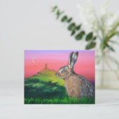 Glastonbury Hare Briefkaart (Staand voorkant)