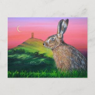 Glastonbury Hare Briefkaart