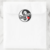 Glastonbury Ronde Sticker (Tas)
