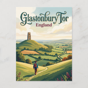 Glastonbury Tor Engeland Briefkaart