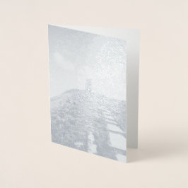 Glastonbury Tor Path Folie Kaart