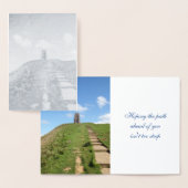Glastonbury Tor Path Folie Kaart (Display)