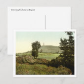 Glastonbury Tor, Somerset, Engeland Briefkaart (Voorkant / Achterkant)