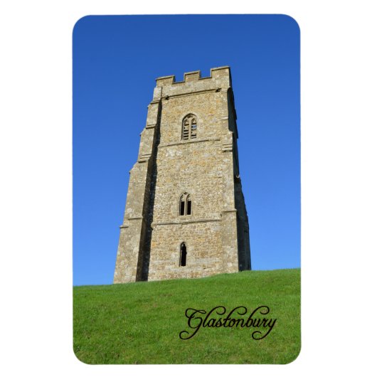 Glastonbury Tor Somerset Engeland Foto Magneet (Verticaal)