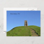Glastonbury Tor Somerset England Foto Briefkaart (Voorkant / Achterkant)