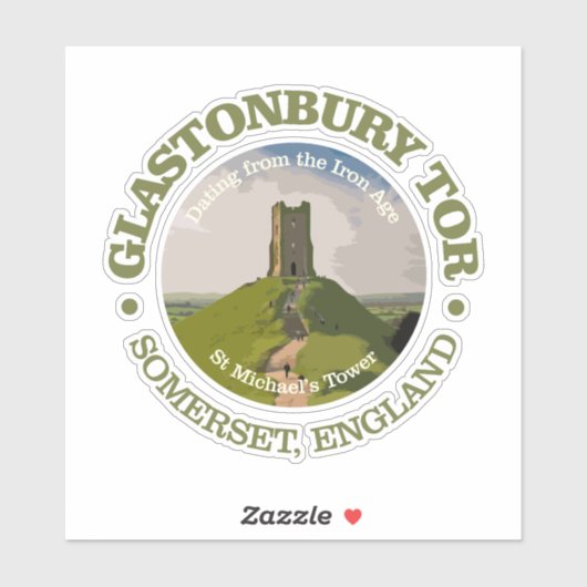 Glastonbury Tor Sticker (Vel)