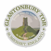 Glastonbury Tor Sticker (Voorkant)