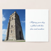 Glastonbury Tor Tower Folie Kaart (Binnen)