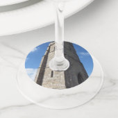 Glastonbury Tor Tower Papier Wijnglas Labels (Dichtbij)