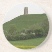 Glastonbury Tor Zandsteen Onderzetter (Voorkant)