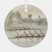 Glasversiering met bovenbouw glas ornament (Voorkant)