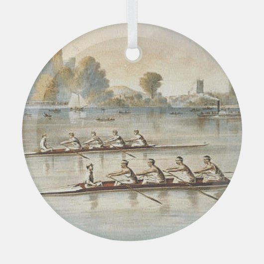 Glasversiering met bovenbouw glas ornament (Voorkant)