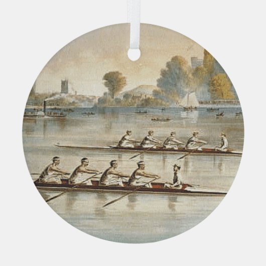 Glasversiering met bovenbouw glas ornament (Achterkant)