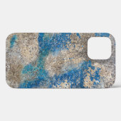 Glasvezel en blauwe verf Case-Mate iPhone case (Achterkant (horizontaal))