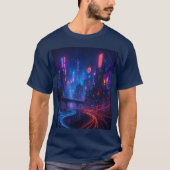 Glasvezel stadsgezicht t-shirt (Voorkant)