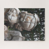 glasvezelkerkhof grote jongen en melkkarton legpuzzel (Horizontaal)