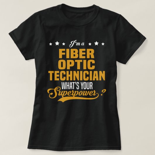 glasvezeltechnicus t-shirt (Design voorkant)