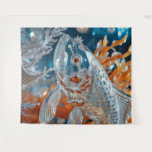 Glasvis|Clear Koi Fish| Vloerkleed - Wandkleed (Voorkant (horizontaal))