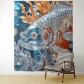 Glasvis|Clear Koi Fish| Vloerkleed - Wandkleed (In situ)