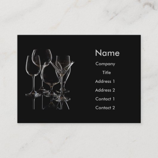 Glaswaar Visitekaartje (Voorkant)