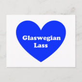 Glaswegian Lass Briefkaart (Voorkant)
