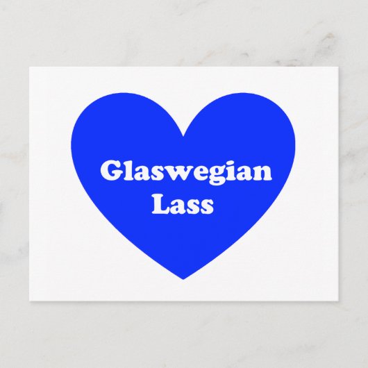Glaswegian Lass Briefkaart (Voorkant)