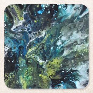 Glaswerk, abstract patroon kartonnen onderzetters