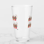 Glaswerk: Tropische bloemen Glas (Links)