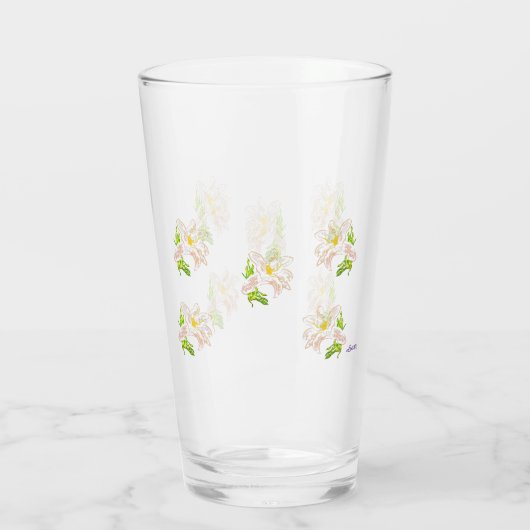 Glaswerk: Tulpen Glas (Achterkant)