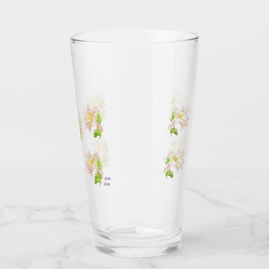 Glaswerk: Tulpen Glas (Links)