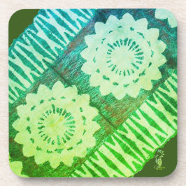 Glaswerk van harde kunststof. TAPA Groen Bier Onderzetter